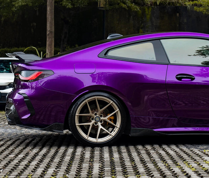 Mallcas™ Glossy Liquid Metallic Twilight Purple Vinyl Wrap (PET Liner)