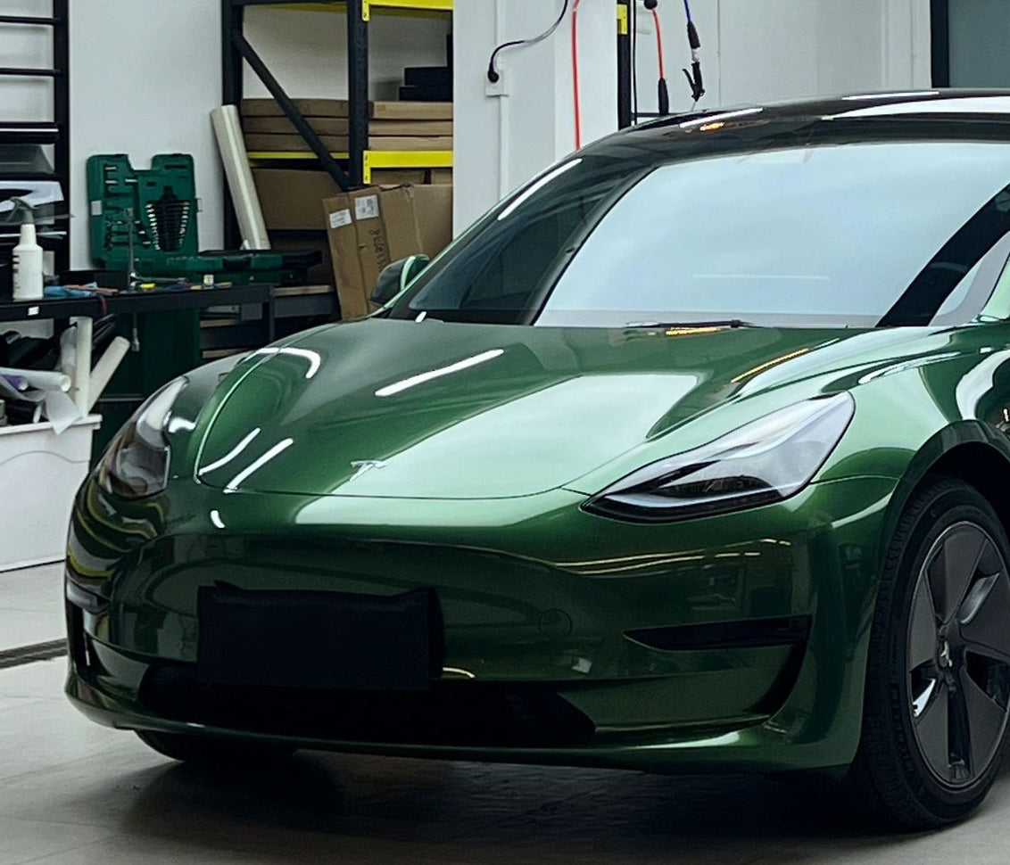 Mallcas™ Glossy Metallic Sonoma Green Vinyl Wrap