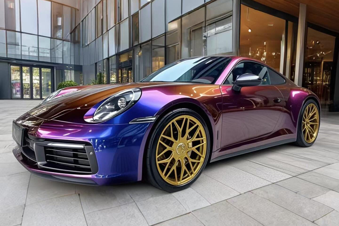 Mallcas™ Ultra Gloss Chamelelon Violet Sunrise Vinyl Wrap (PET Liner)