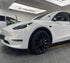Mallcas™ Glossy  Diamond Gold White Vinyl Wrap (PET Liner)