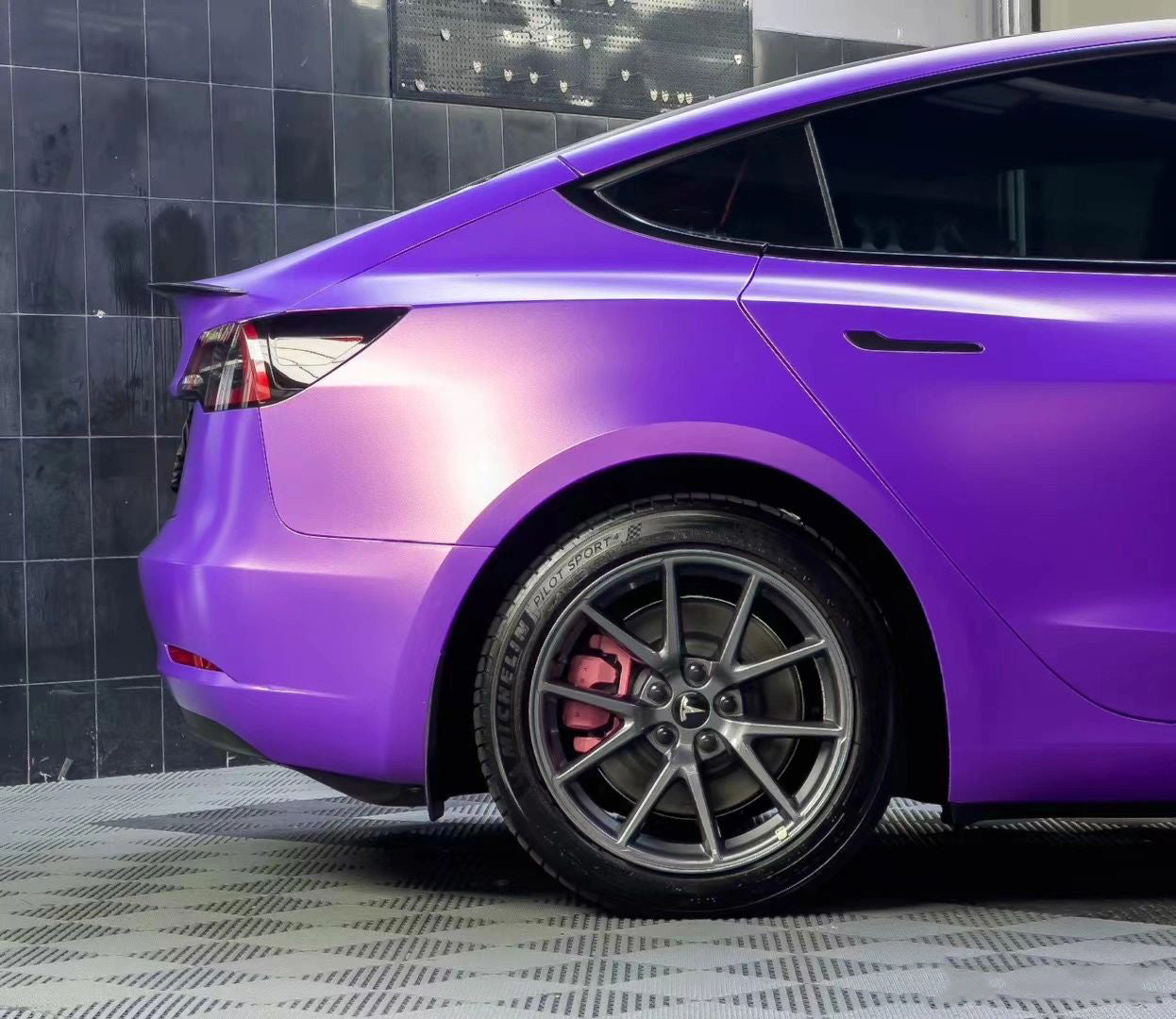 Mallcas™ Matte Diamond Purple Gold Vinyl Wrap