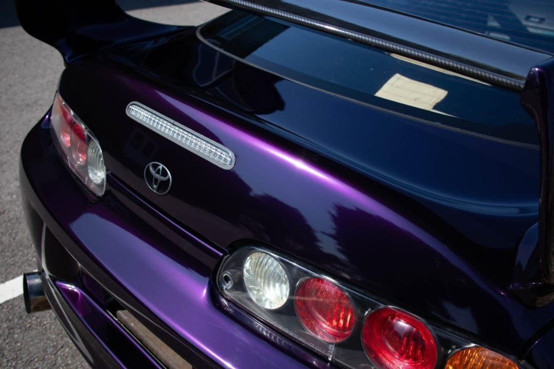 Mallcas™ Glossy Metallic Midnight Purple Vinyl Wrap (PET Liner)
