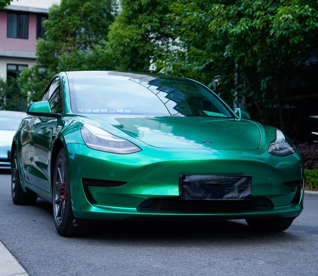 Mallcas™ Glossy Metallic Isle of Man Green Vinyl Wrap