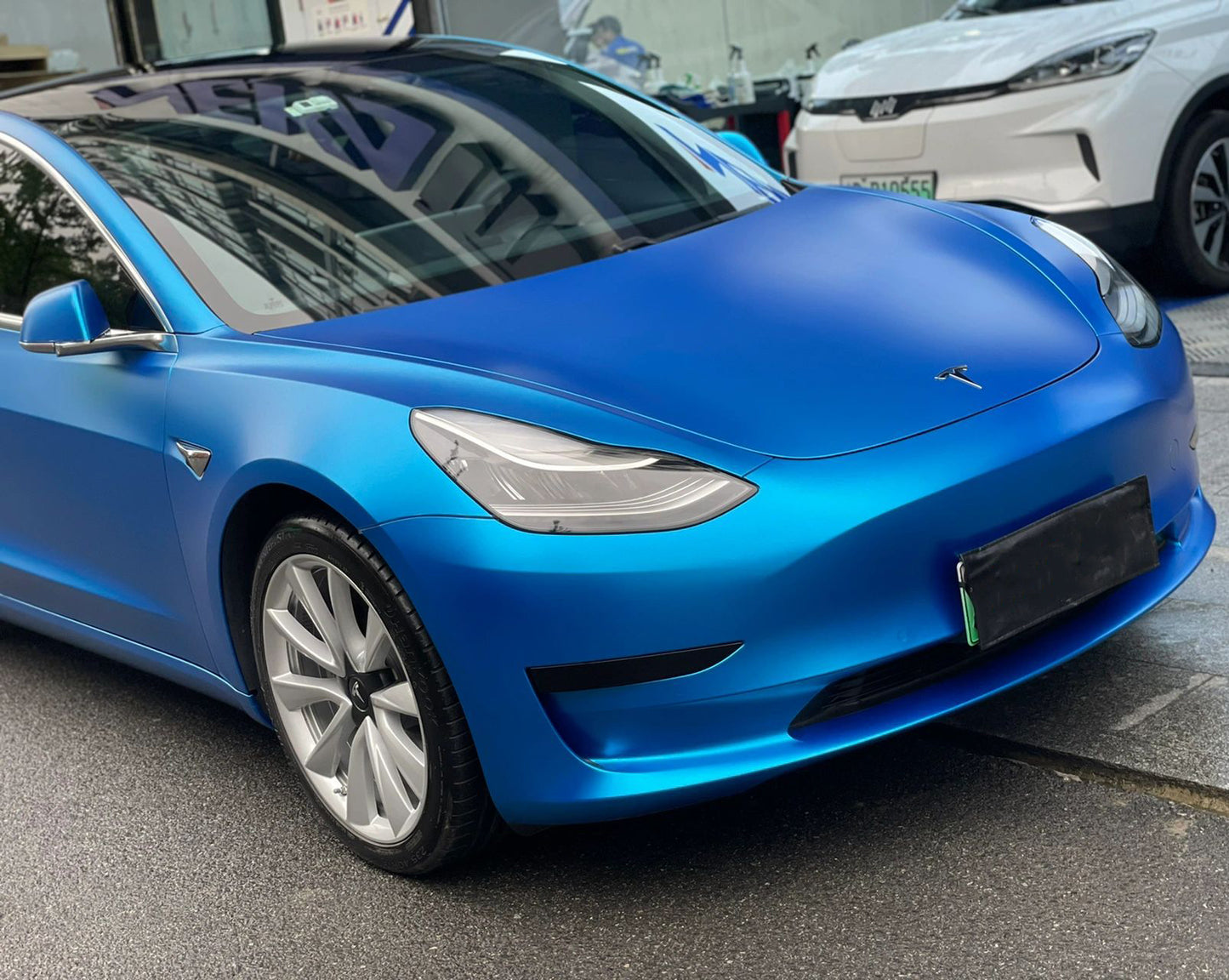 Mallcas™ Matte Metal Sea Blue Vinyl Wrap