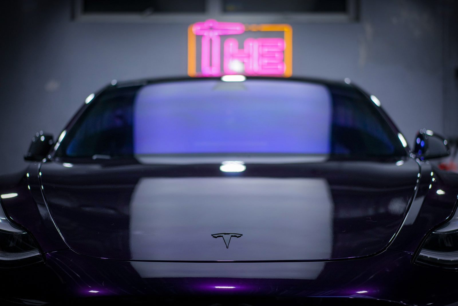 Mallcas™ Glossy Metallic Midnight Purple Vinyl Wrap (PET Liner)