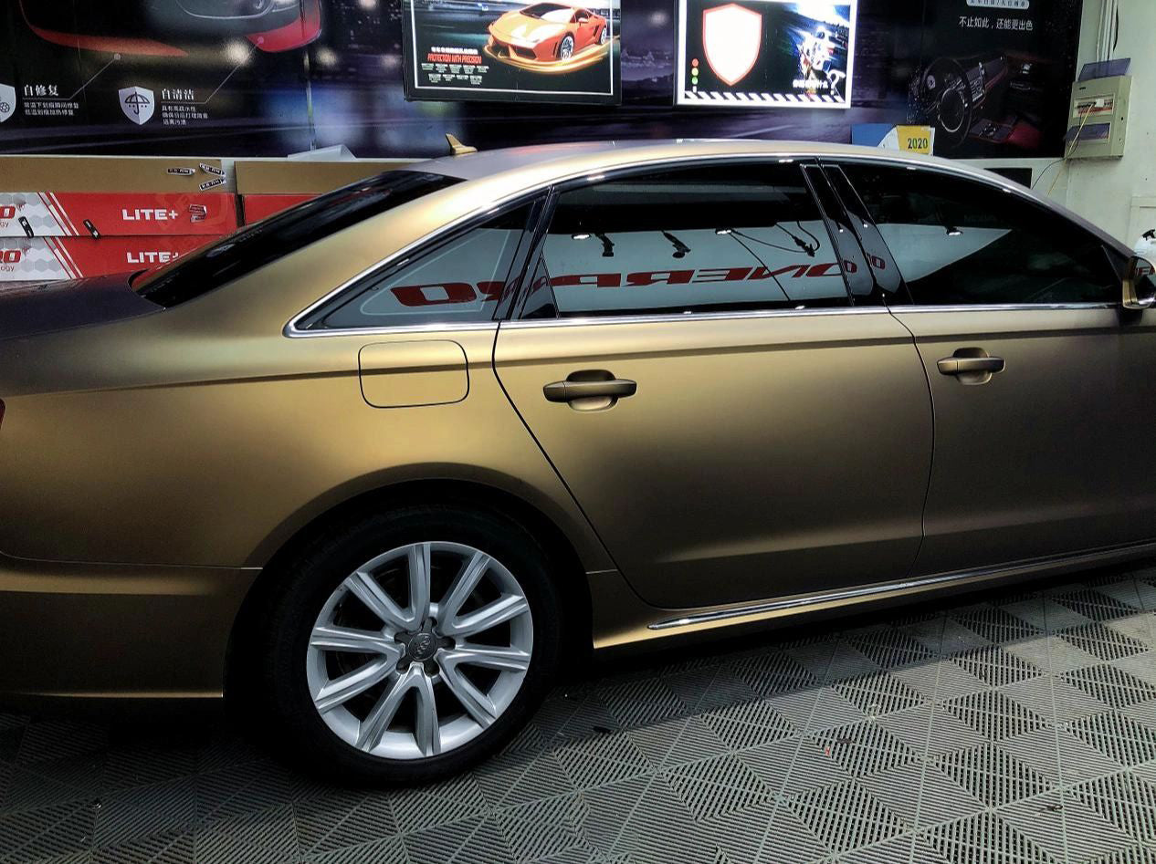 Mallcas™ Ultra Matte Night Gold Vinyl Wrap (PET Liner)