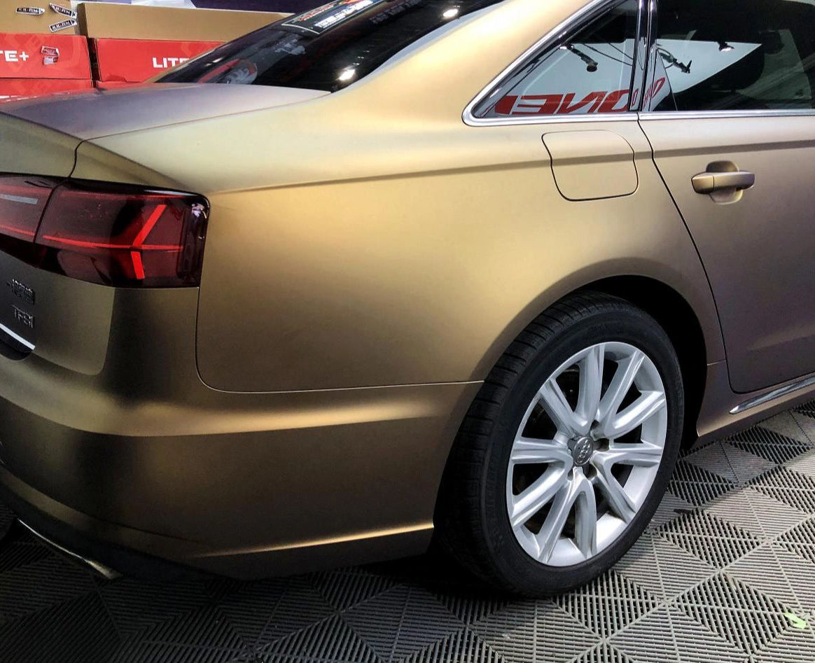 Mallcas™ Ultra Matte Night Gold Vinyl Wrap (PET Liner)