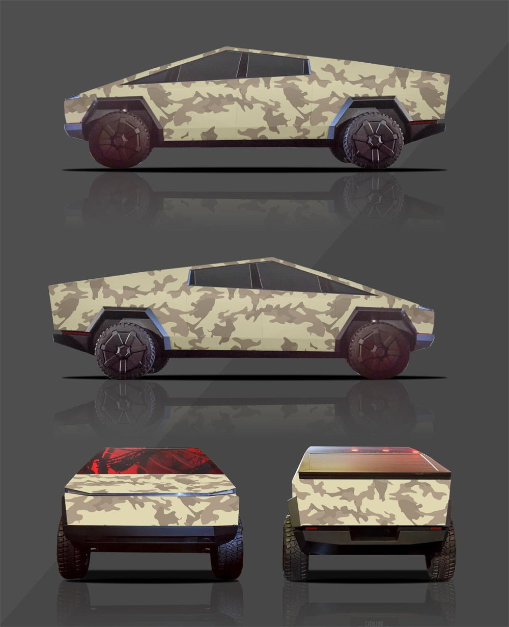 Mallcas™ Camouflage Custom Printed Vinyl Wrap