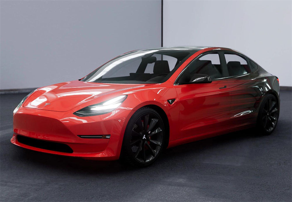 Mallcas™ Black to Red Custom Printed Vinyl Wrap