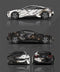 Mallcas™ Marble Black to White Custom Printed Vinyl Wrap