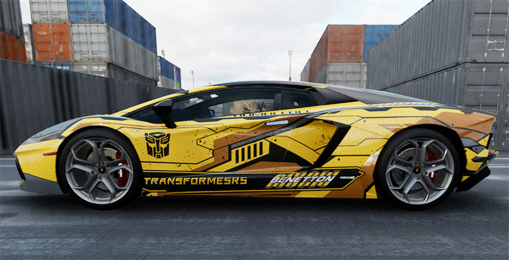 Mallcas™ Bumblebee Custom Printed Vinyl Wrap