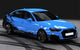 Mallcas™ Black Blue Ink Splash Custom Printed Vinyl Wrap