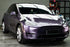 Mallcas™ Glossy Metallic Violet Grey Vinyl Wrap (PET Liner)