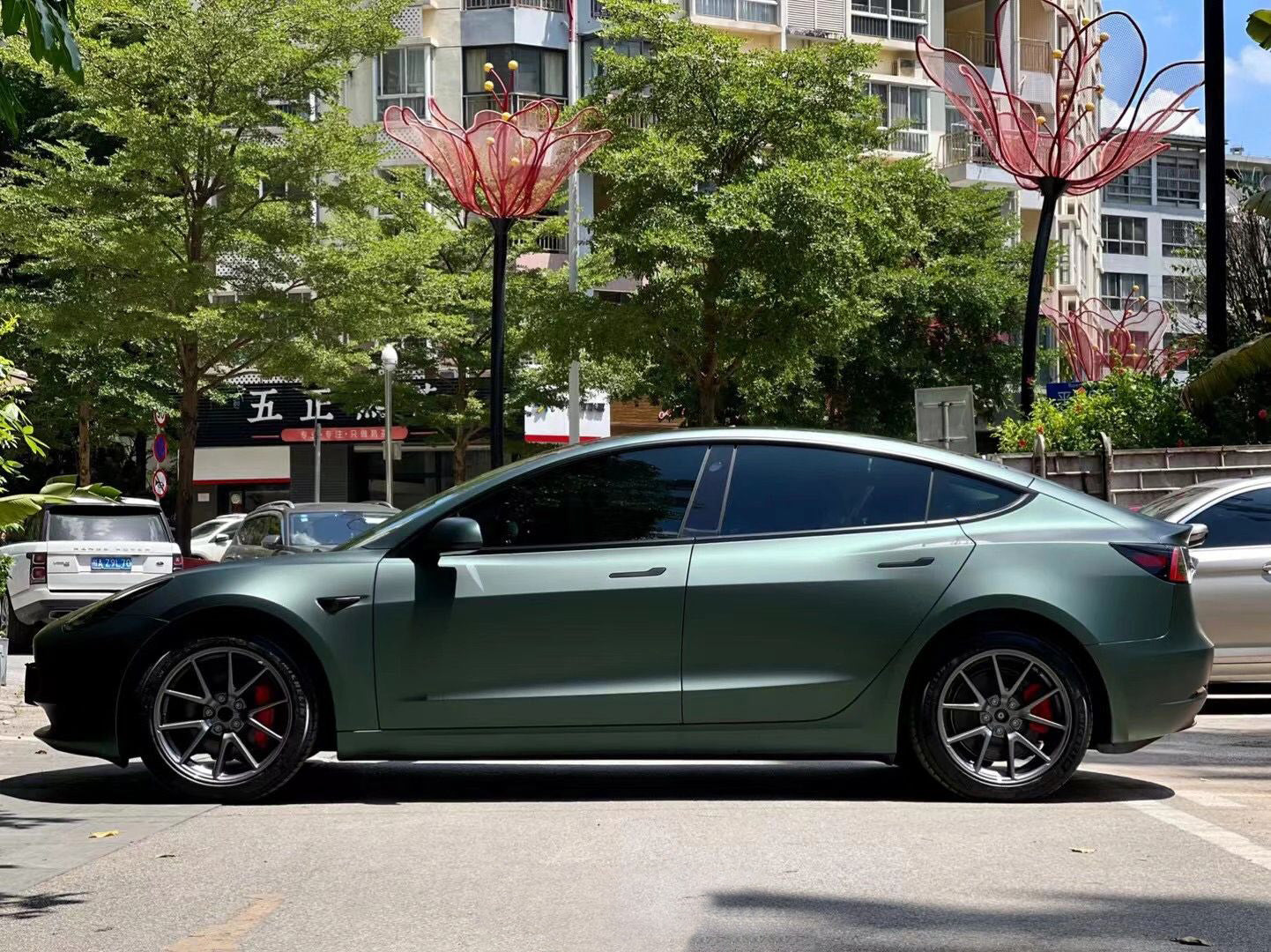 Mallcas™ Matte Dark green Vinyl Wrap (PET Liner)