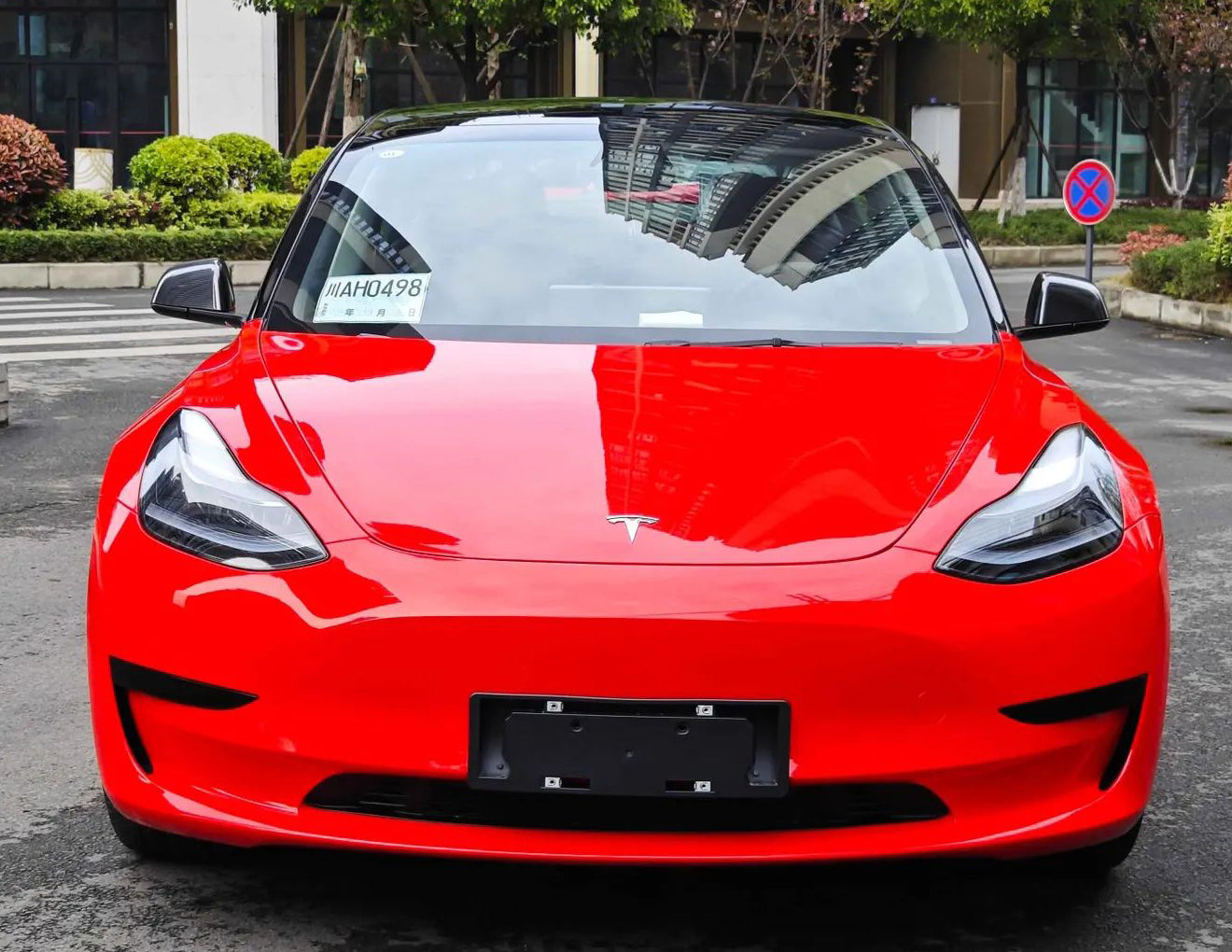 Mallcas™ Glossy Flame Red Vinyl Wrap (PET Liner)