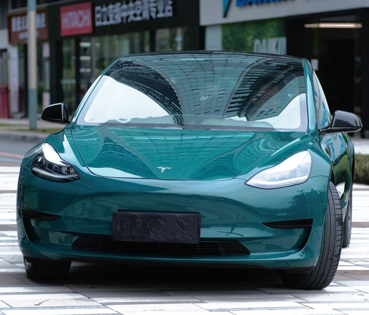 Mallcas™ Glossy Hell Green Vinyl Wrap (PET Liner)