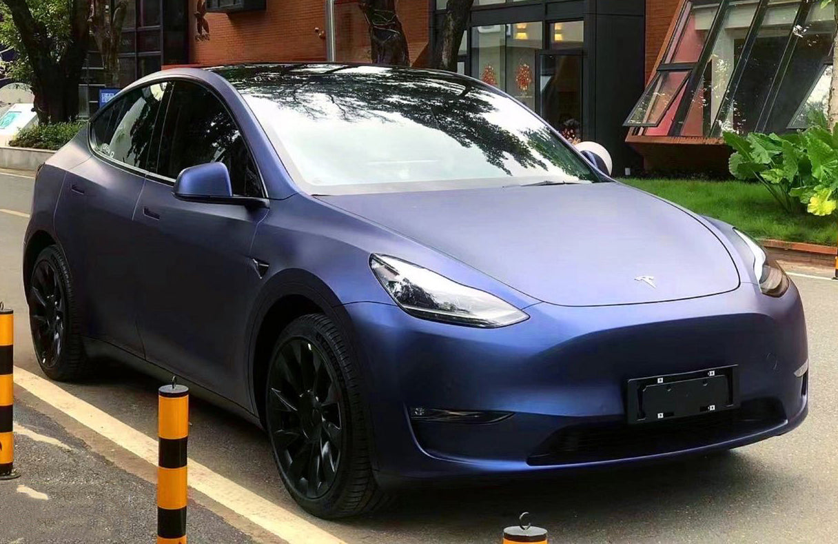 Mallcas™ Ultra Matte Sapphire Blue Vinyl Wrap (PET Liner)