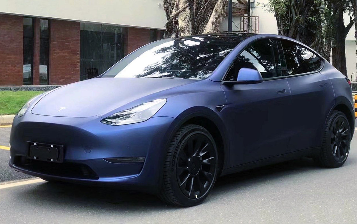 Mallcas™ Ultra Matte Sapphire Blue Vinyl Wrap (PET Liner)