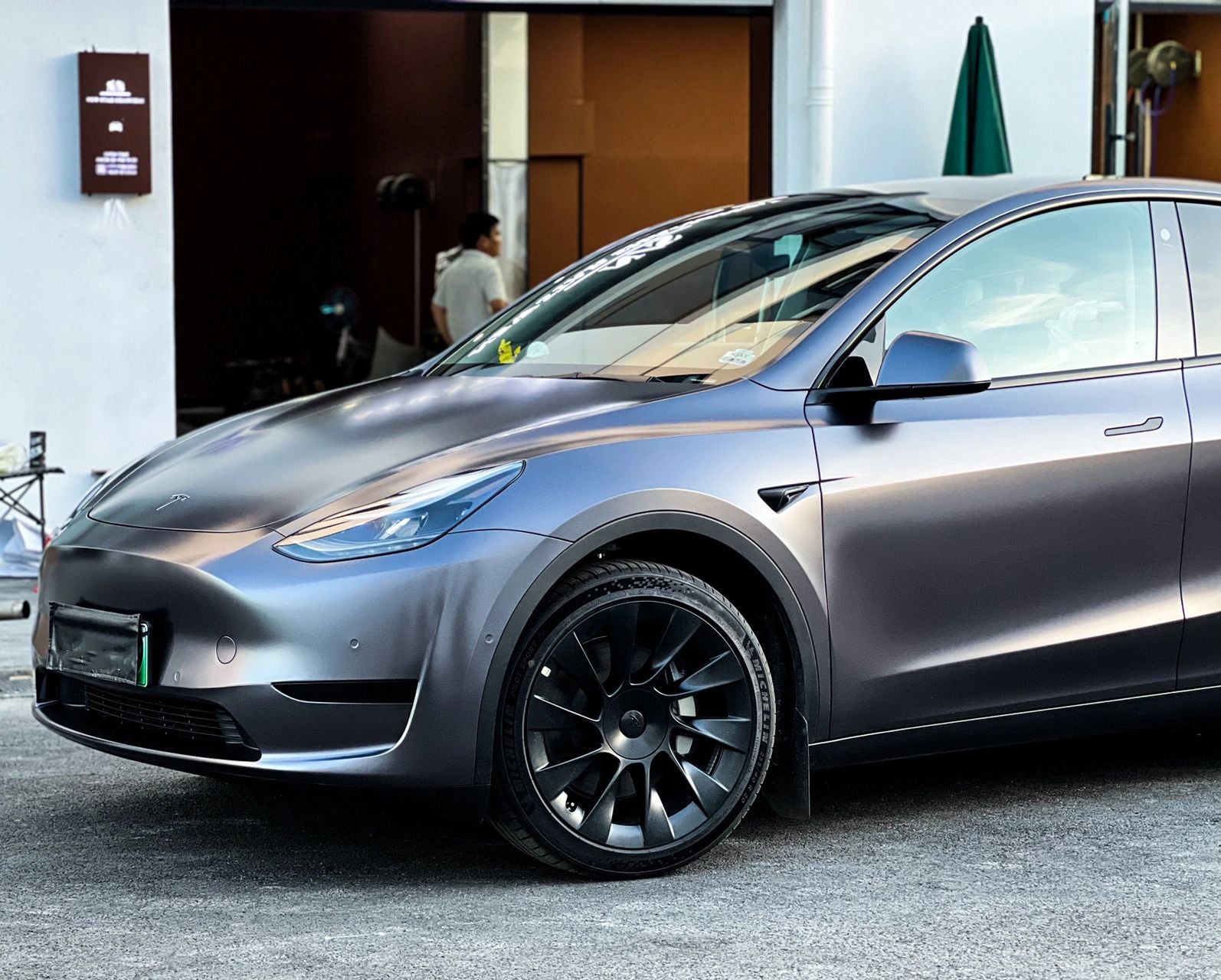 Mallcas™ Matte Pure Metal Dark Grey  Vinyl Wrap (PET Liner)