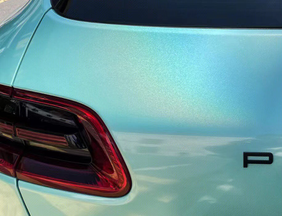 Mallcas™ Ultra Gloss Iridescent Tiffany Blue Vinyl Wrap (PET Liner)