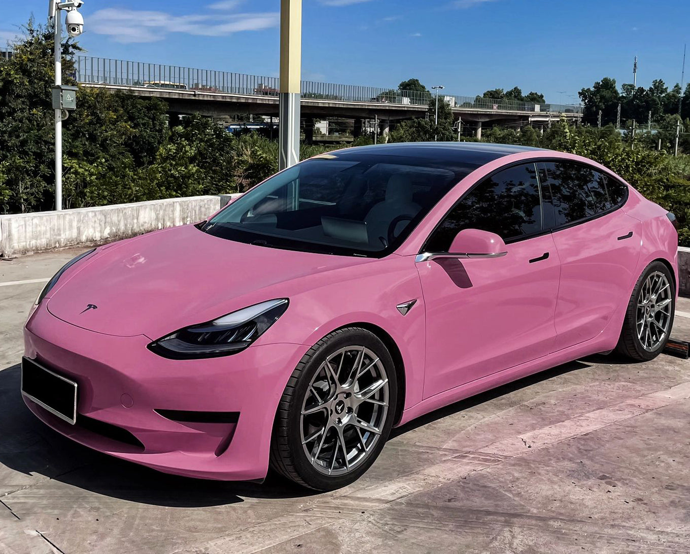 Mallcas™ Glossy Tulip Pink Vinyl Wrap (PET Liner)