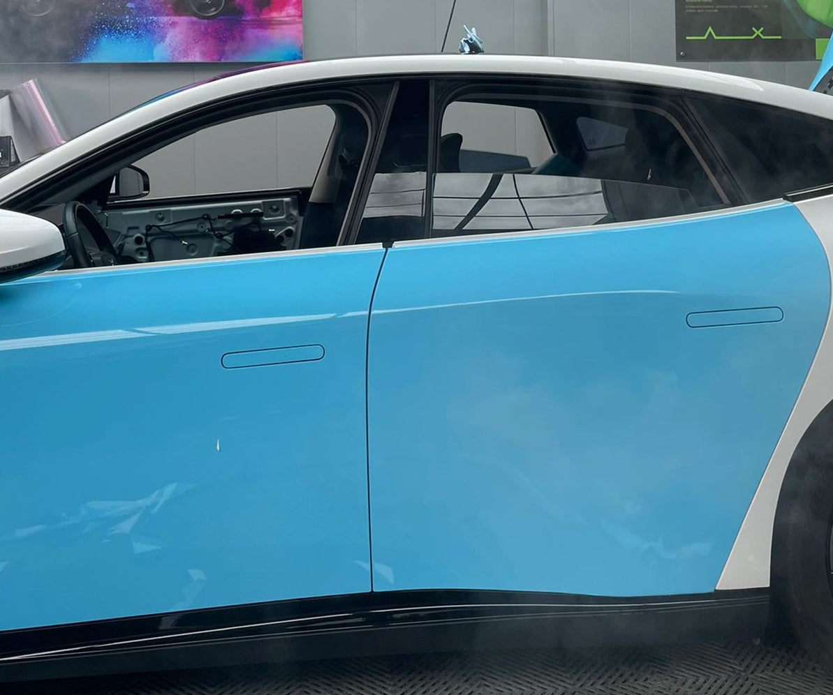 Mallcas™ Glossy Sky Blue Vinyl Wrap