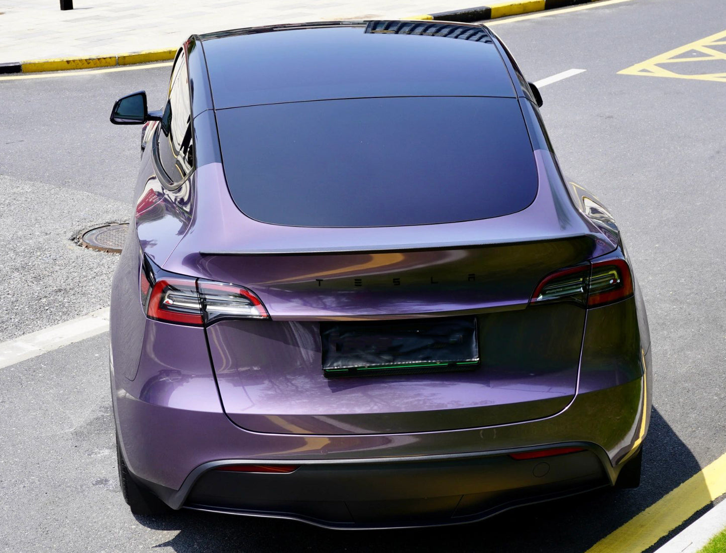 Mallcas™ Glossy Metallic Violet Grey Vinyl Wrap