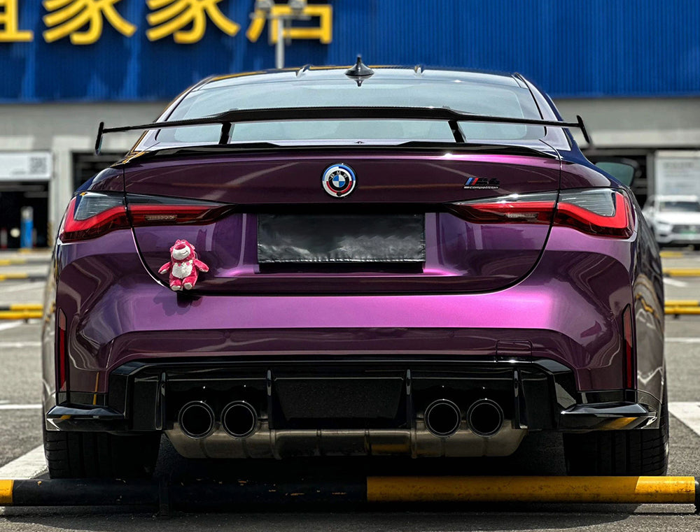 Mallcas™ Glossy Metallic Li Auto Purple Vinyl Wrap (PET Liner)