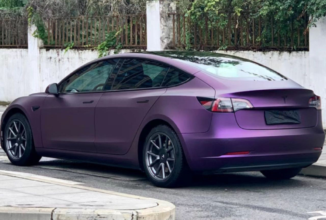 Mallcas™ Matte Magic Purple Vinyl Wrap (PET Liner)