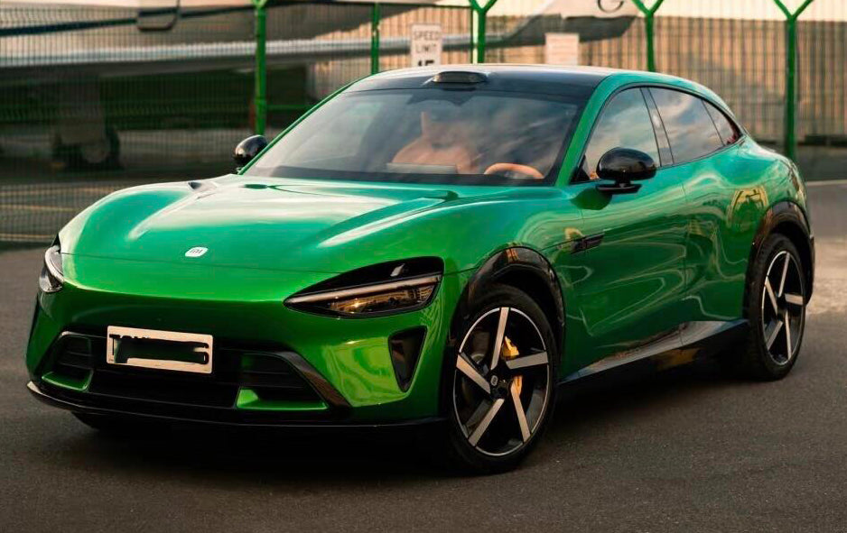 Mallcas™ Glossy Metallic MIUI Emerald Green Vinyl Wrap (PET Liner)