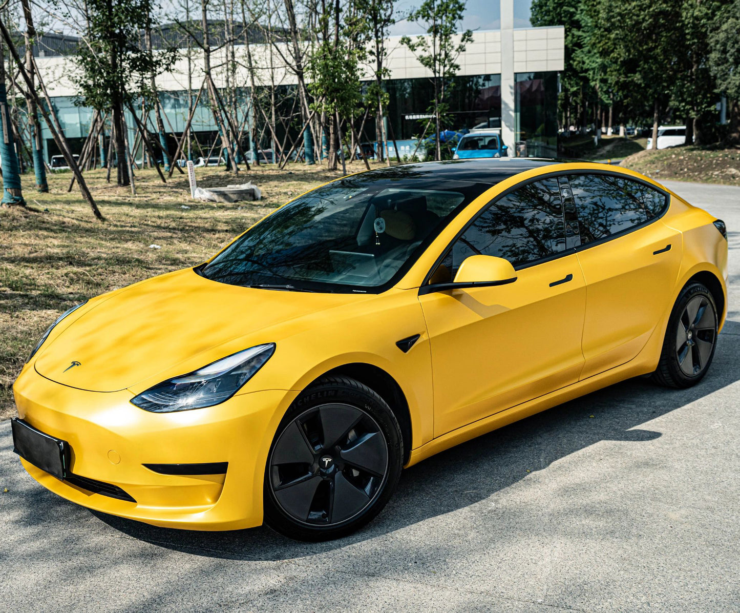 Mallcas™ Matte Metal Yellow Vinyl Wrap