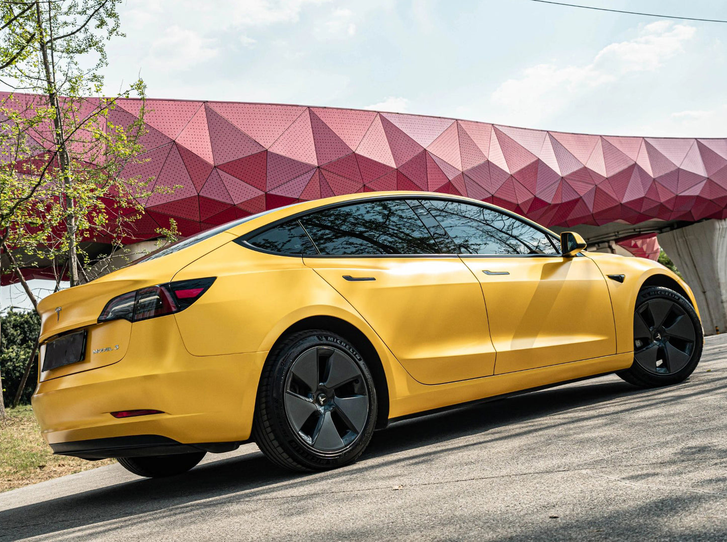 Mallcas™ Matte Metal Yellow Vinyl Wrap