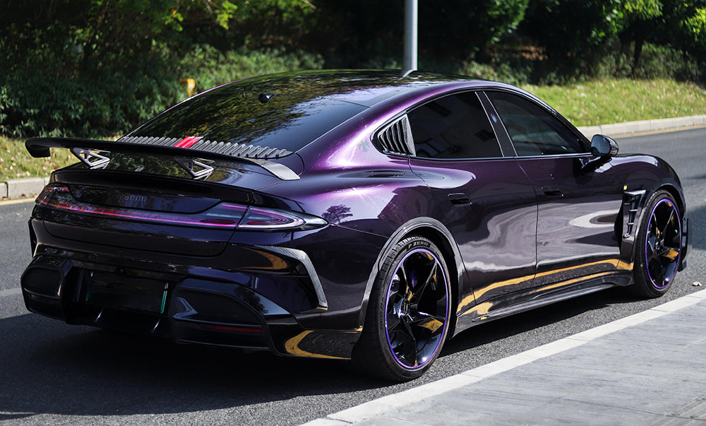 Mallcas™ Glossy Metallic Amethyst Vinyl Wrap (PET Liner)