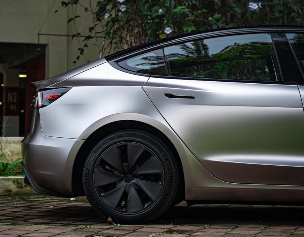 Mallcas™ Matte Pure Metal Brown Grey Vinyl Wrap (PET Liner)