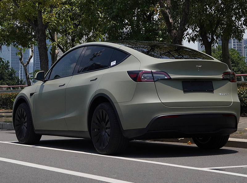 Mallcas™ Super Matte khaki Green Vinyl Wrap (PET Liner)