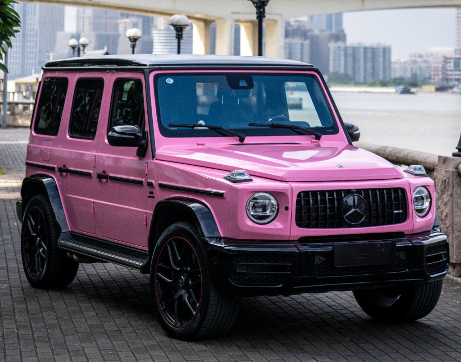 Mallcas™ Glossy Pink Red Vinyl Wrap (PET Liner)