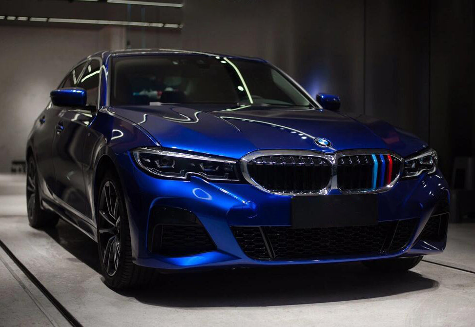 Mallcas™ Glossy Metallic Blueberry Vinyl Wrap (PET Liner)