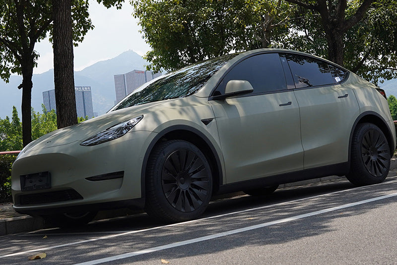 Mallcas™ Super Matte khaki Green Vinyl Wrap (PET Liner)