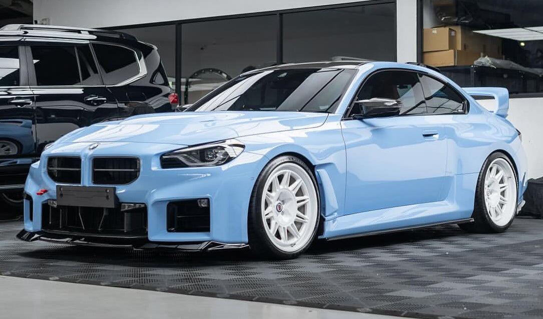 Mallcas™ Glossy Zandfoud Blue Vinyl Wrap (PET Liner)