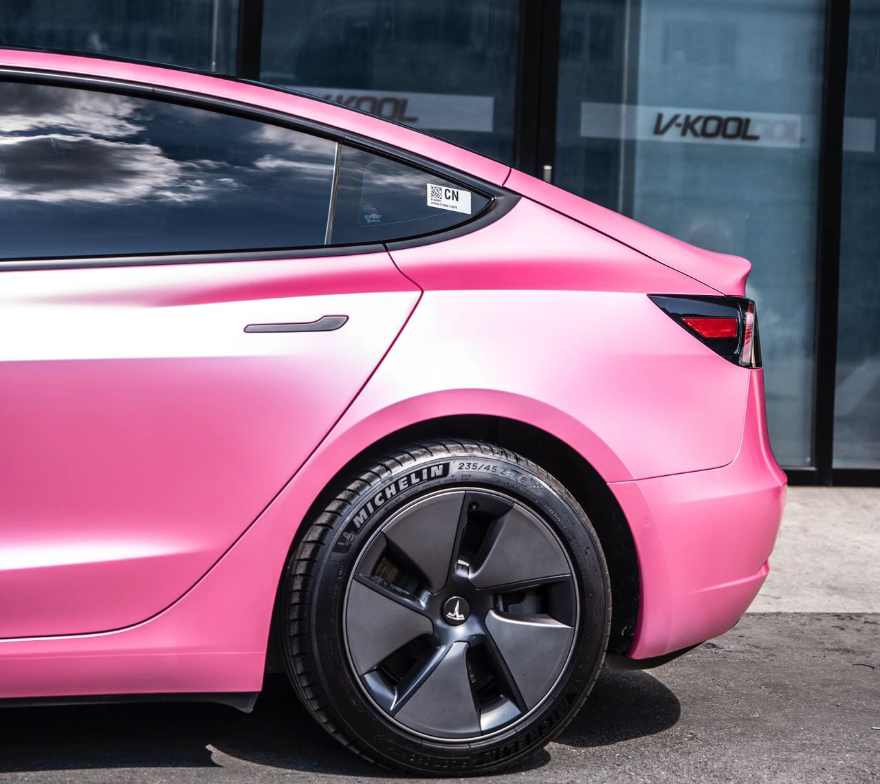 Mallcas™ Matte Pure Metal Conch Pink Vinyl Wrap (PET Liner)