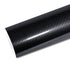 Mallcas™ Silver Black Carbon Fiber Vinyl Wrap (PET Liner)