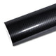 Mallcas™ Silver Black Carbon Fiber Vinyl Wrap (PET Liner)