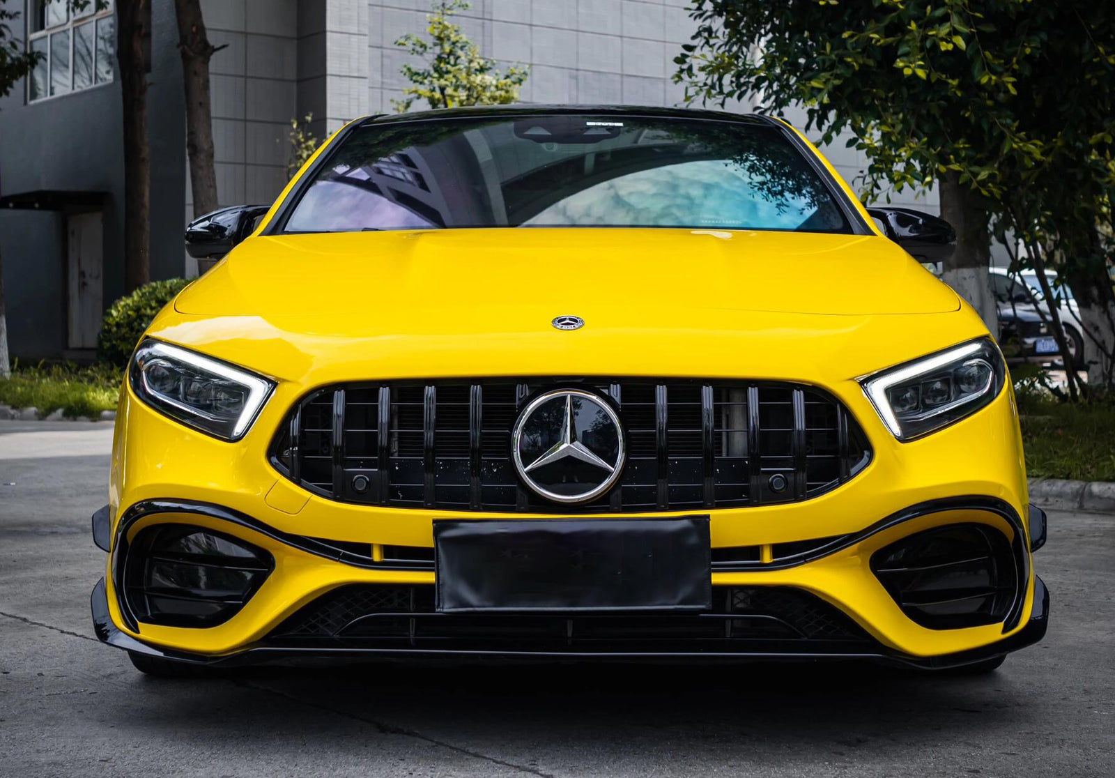 Mallcas™ Glossy Speed Yellow Vinyl Wrap (PET Liner)