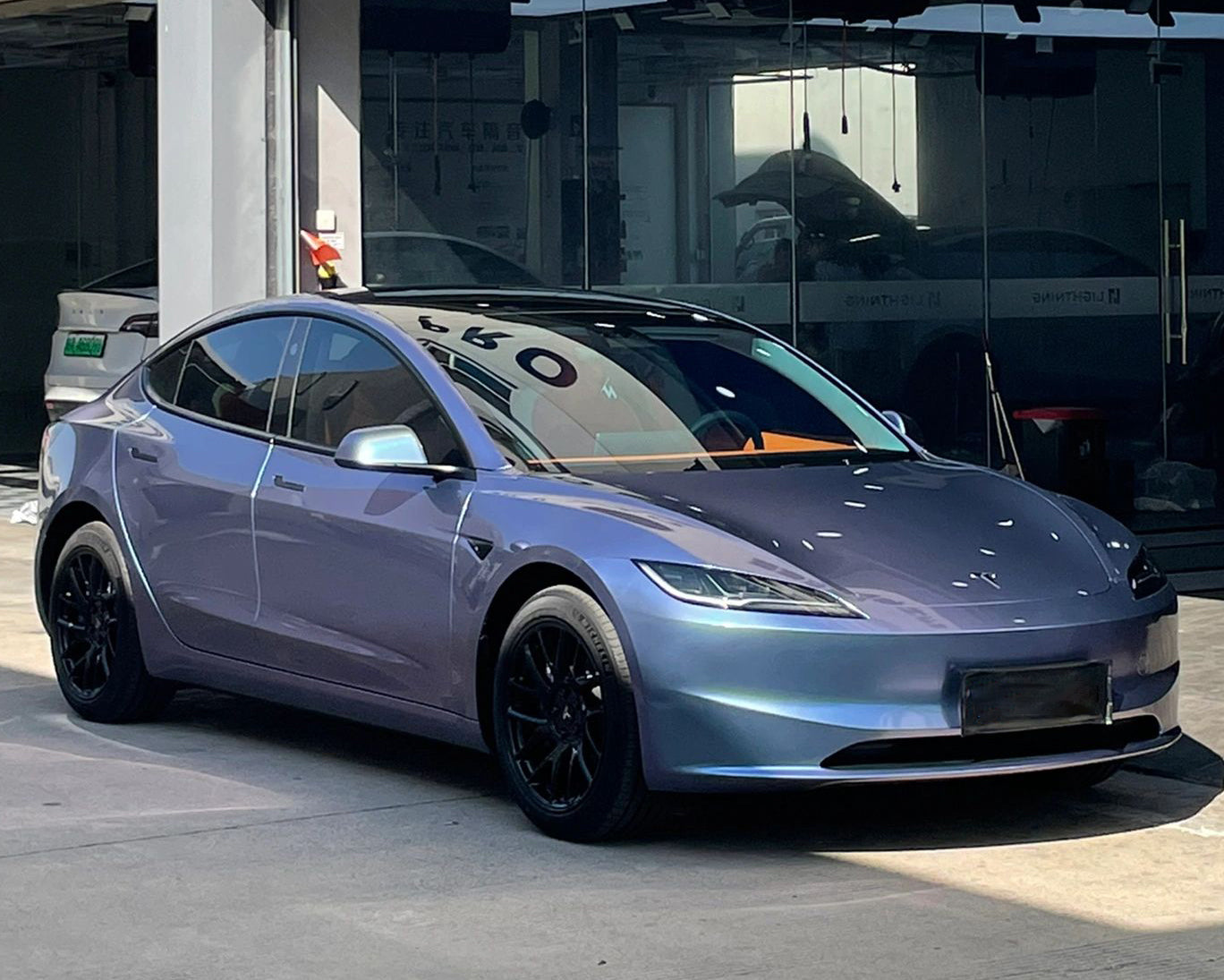 Mallcas™ Glossy Dreamy Grey Purple Vinyl Wrap (PET Liner)