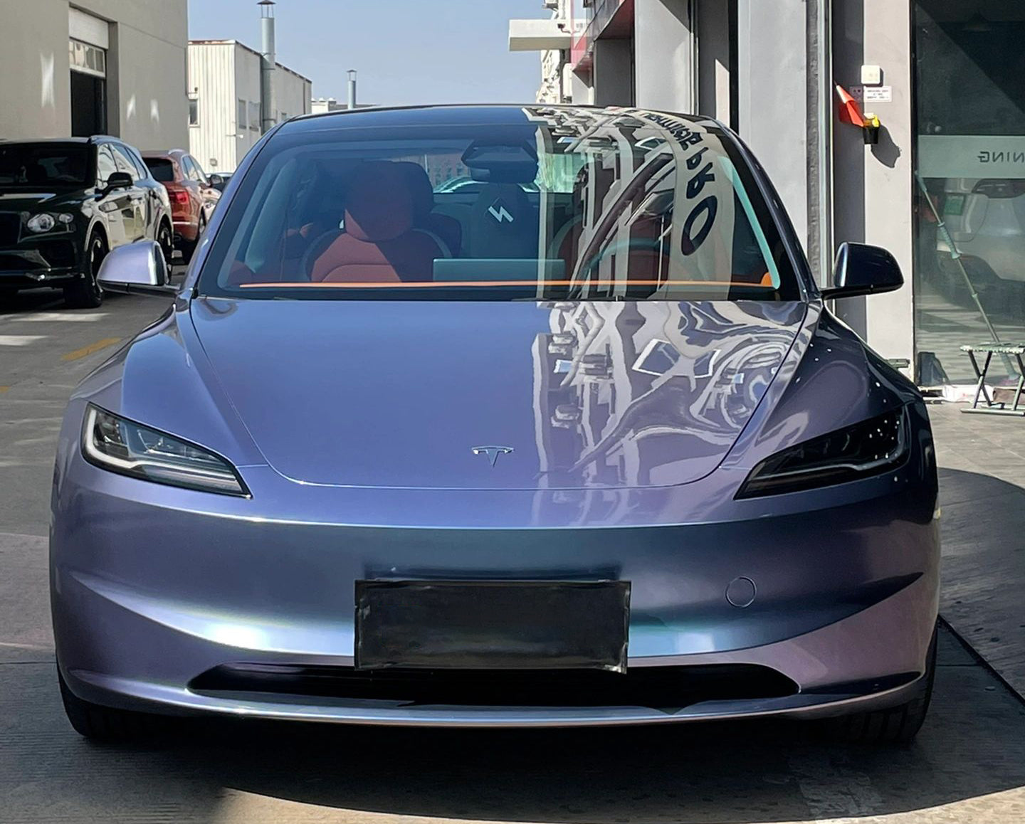 Mallcas™ Glossy Dreamy Grey Purple Vinyl Wrap (PET Liner)