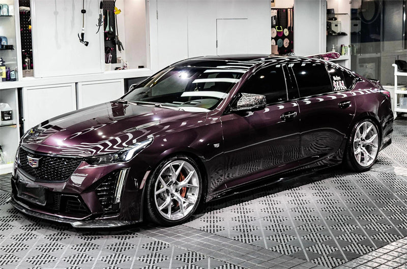 Mallcas™ Glossy Metallic Eve Purple Vinyl Wrap (PET Liner)