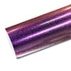 Mallcas™ Color Shift Glossy Glitter Gray Purple Vinyl Wrap (PET Liner)