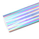 Mallcas™ Holographic Chrome Silver Vinyl Wrap (PET Liner)