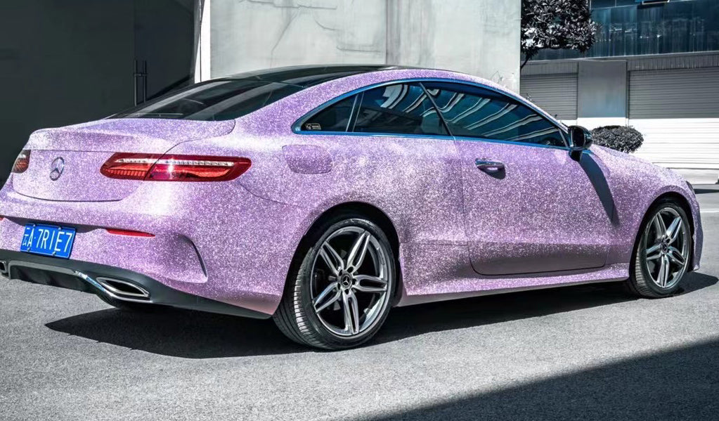 Mallcas™  Super Matte Diamonds Purple Vinyl Wrap (PET Liner)
