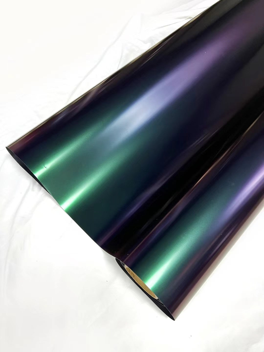Mallcas™ Ultra Chamelelon Spectrum Satin Jungle Purple Green Vinyl Wrap (PET Liner)